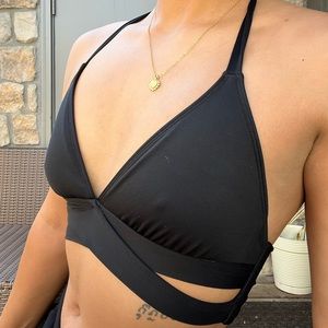 SOLD Black halter bikini